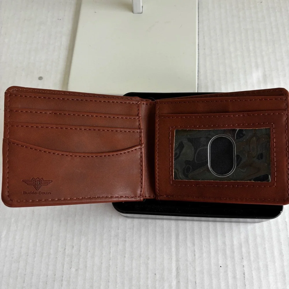 Buckle-Down Yellowstone Bifold Wallet Mens Brown Dutton Ranch Logo PUW-YSH New